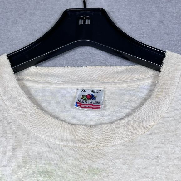 90s Vintage T-Shirt Mens X-Large Rainforest Preserve Paradise Single Stitch 0691 - Picture 2 of 15